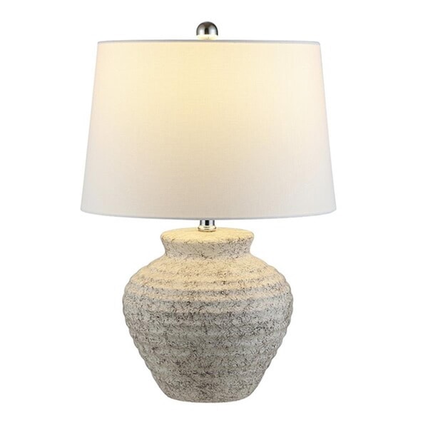 Safavieh Ledger Ceramic Table Lamp, Light Grey TBL4352A - main